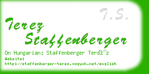 terez staffenberger business card